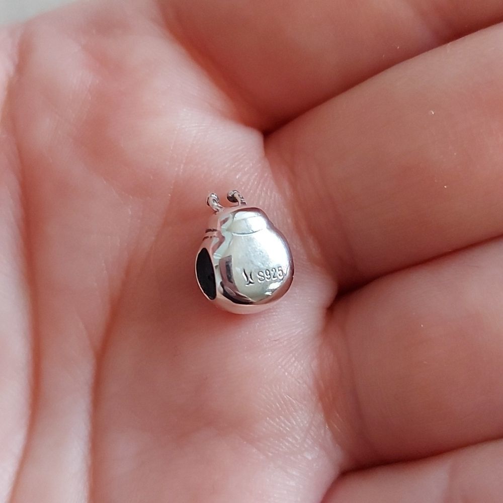 925 Sterling Silver Ladybug Charm - Picture 3 of 5